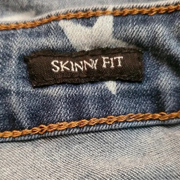 Judy Blue Jeans 9/29 Skinny Fit Star pattern rodeo 4th of July star print jeans - Picture 5 of 7
